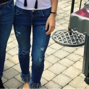 Zara low rise jeans